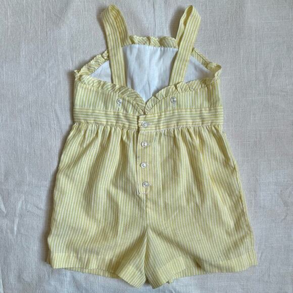 Vintage Fischel by Johnston Romper Yellow Turtles size 4 - Picture 9 of 15
